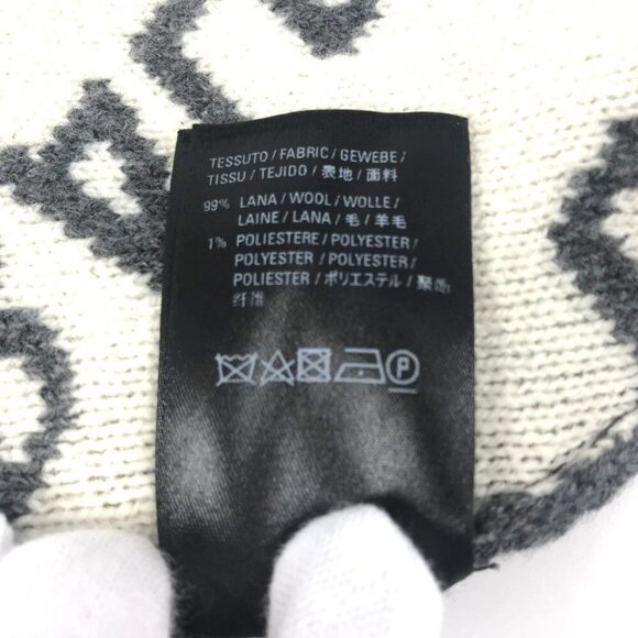 BALENCIAGA 633717 Accessories Beanies Hats Knit hat Knit cap gray/White main image 7